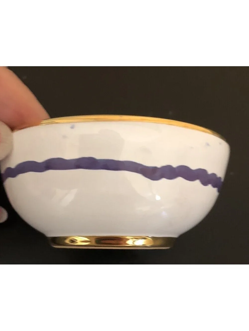Martina Marisa Antica Siena Dipinto A Mano Gold Trim Colorful Small Bowl Vintage